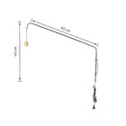 Arandela de Parede Interna IP20 Spot Line Dourado|Preto Bivolt